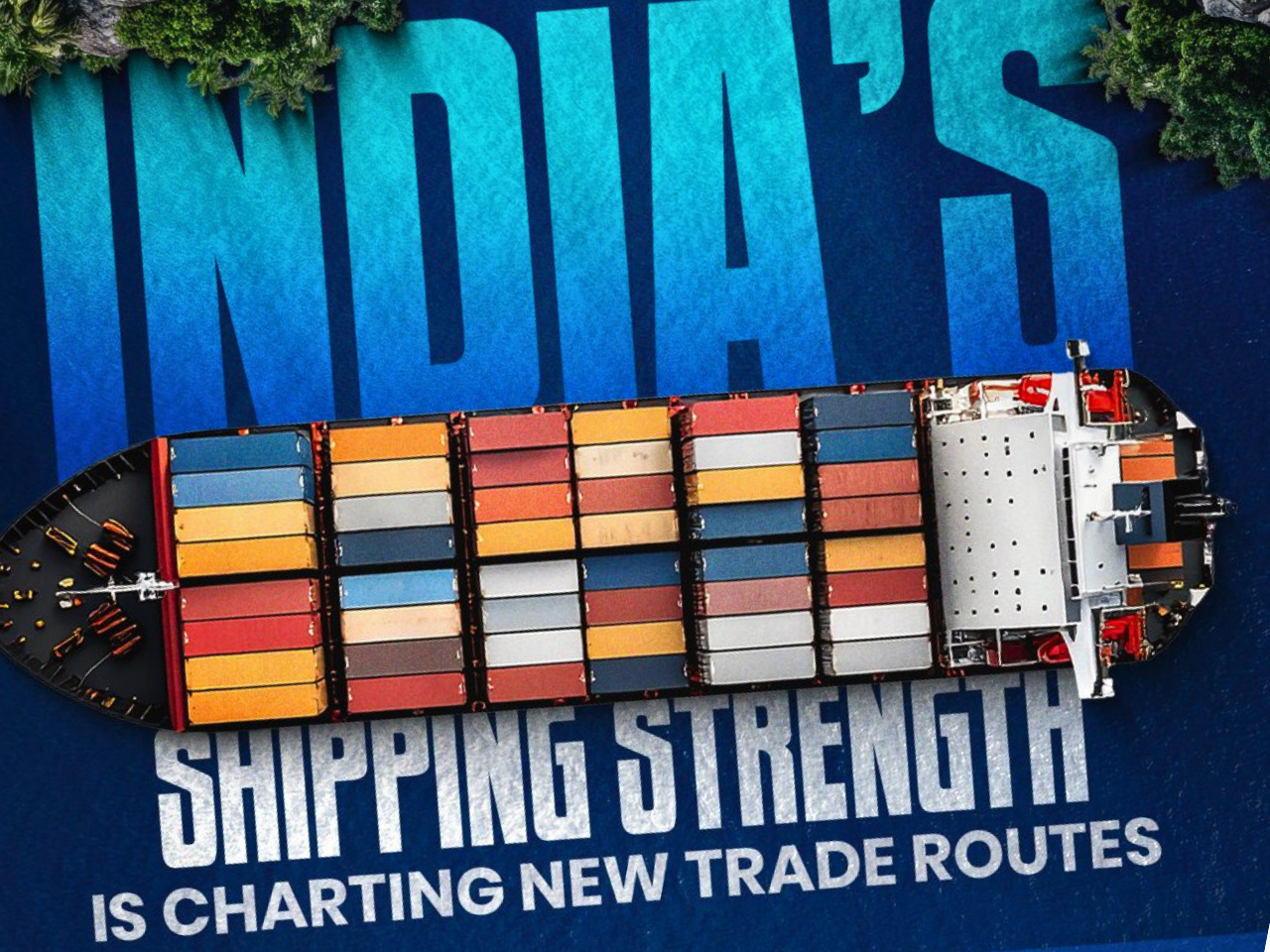 The image represents the Indi's ports and shipping growth